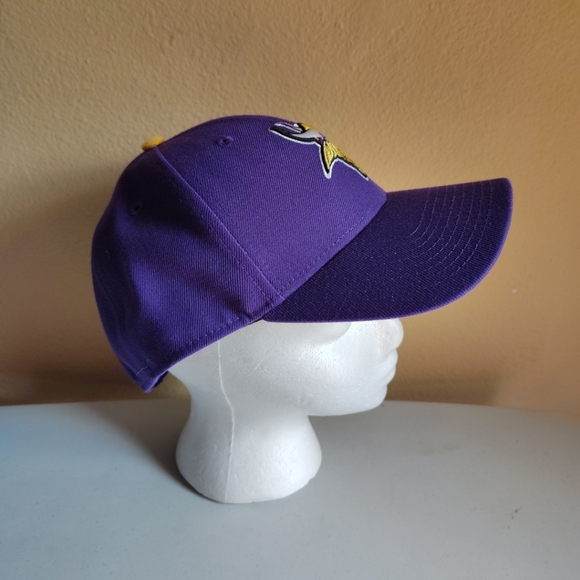 New Era NFL Minnesota Vikings Purple Logo Adjustable Adult Ball Cap Hat Football - Picture 8 of 8